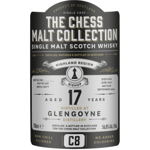 CHESS MALT BLACK BISHOP C8 GLENGOYNE 17 R