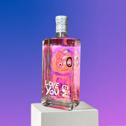 WILD DISTILLERY, LOVE YOU RABARBER GIN, POUL PAVE LIMITED EDITION