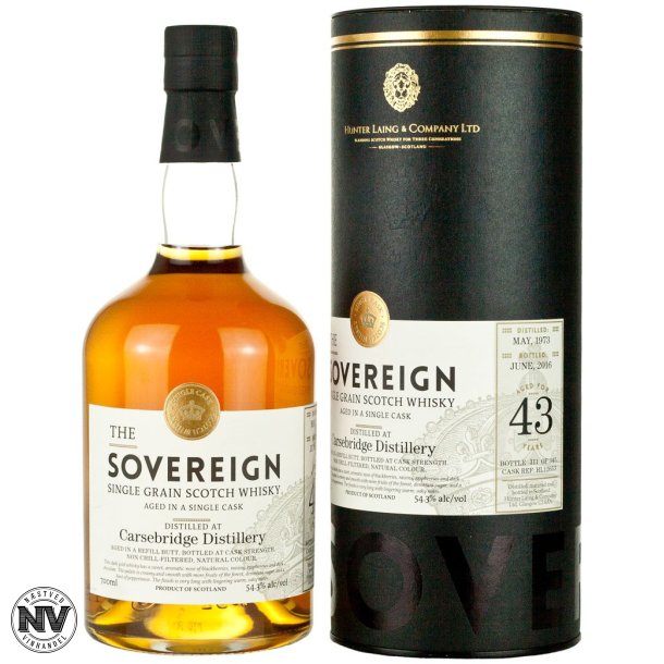 THE SOVEREIGN SINGLE GRAIN WHISKY, CARSEBRIDGE 43 R