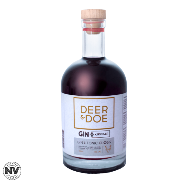 DEER &amp; DOE GIN+KIRSEBR, GIN &amp; TONIC GLGG