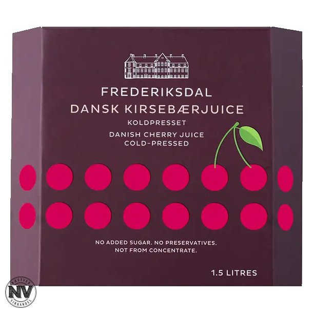 FREDERIKSDAL DRIKKEKLAR DANSK KIRSEBRJUICE - 1,5 L.