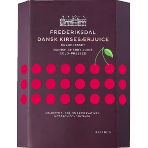 FREDERIKSDAL DRIKKEKLAR DANSK KIRSEBRJUICE - 3 L.