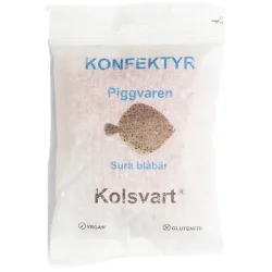 KOLSVART, PIGGVAREN - SYRLIG BL�B�R VINGUMMI