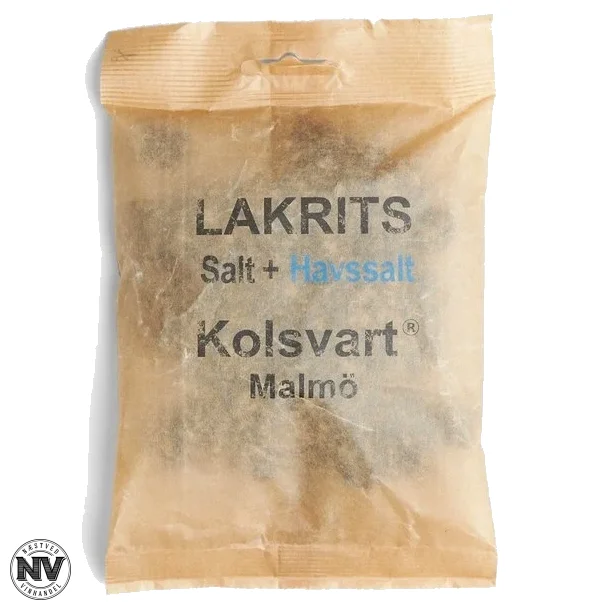 KOLSVART, LAKRITS - SALT+HAVSALT LAKRIDS