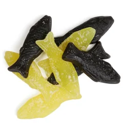 KOLSVART FISKAR, SUR CITRON+S�D LAKRIDS