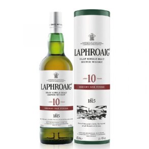 LAPHROAIG 10 R, SHERRY OAK FINISH, ISLAY SINGLE MALT WHISKY