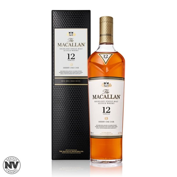 THE MACALLAN, 12 RS SHERRY OAK CASK SINGLE MALT WHISKY